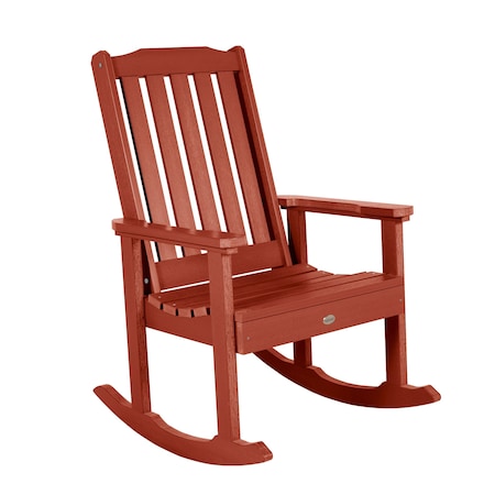 Highwood Usa Lehigh Rocking Chair Outdoor Furniture for Patio, Backyard, Garden AD-RKCH1-RED